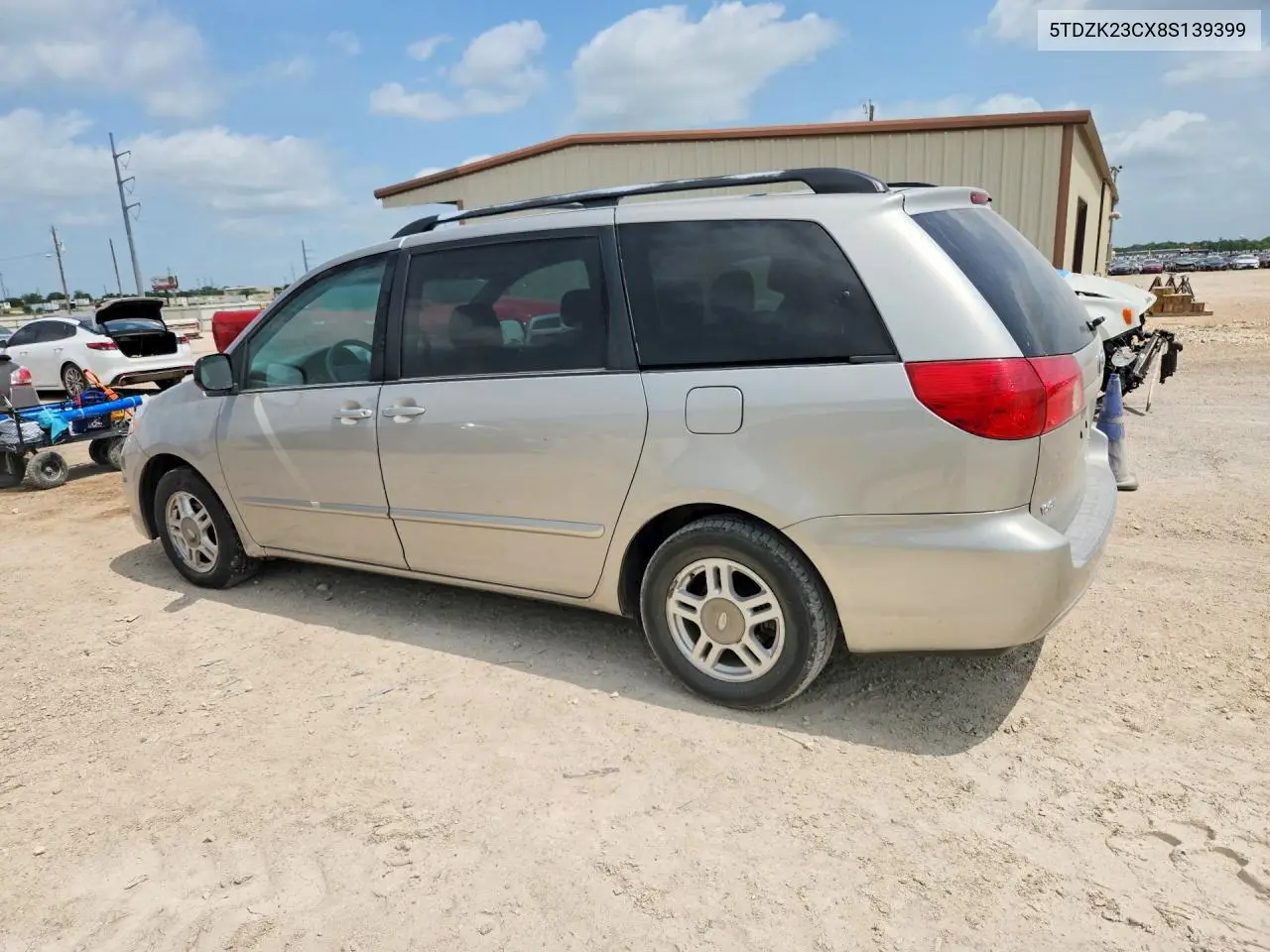 2008 Toyota Sienna Le 7-Passenger VIN: 5TDZK23CX8S139399 Lot: 58068756