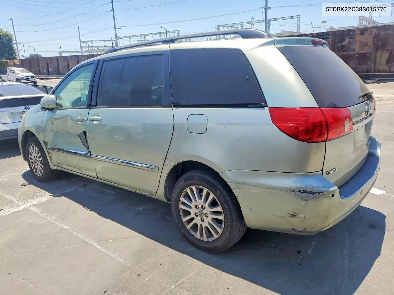 2008 Toyota Sienna Xle Limited VIN: 5TDBK22C38S015770 Lot: 58157416