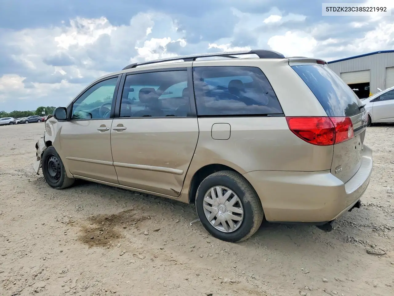 2008 Toyota Sienna Ce 7-Passenger VIN: 5TDZK23C38S221992 Lot: 59112586