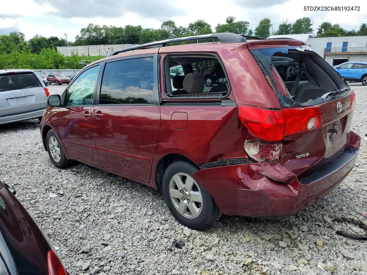 2008 Toyota Sienna Le 7-Passenger VIN: 5TDZK23C68S192472 Lot: 60317996