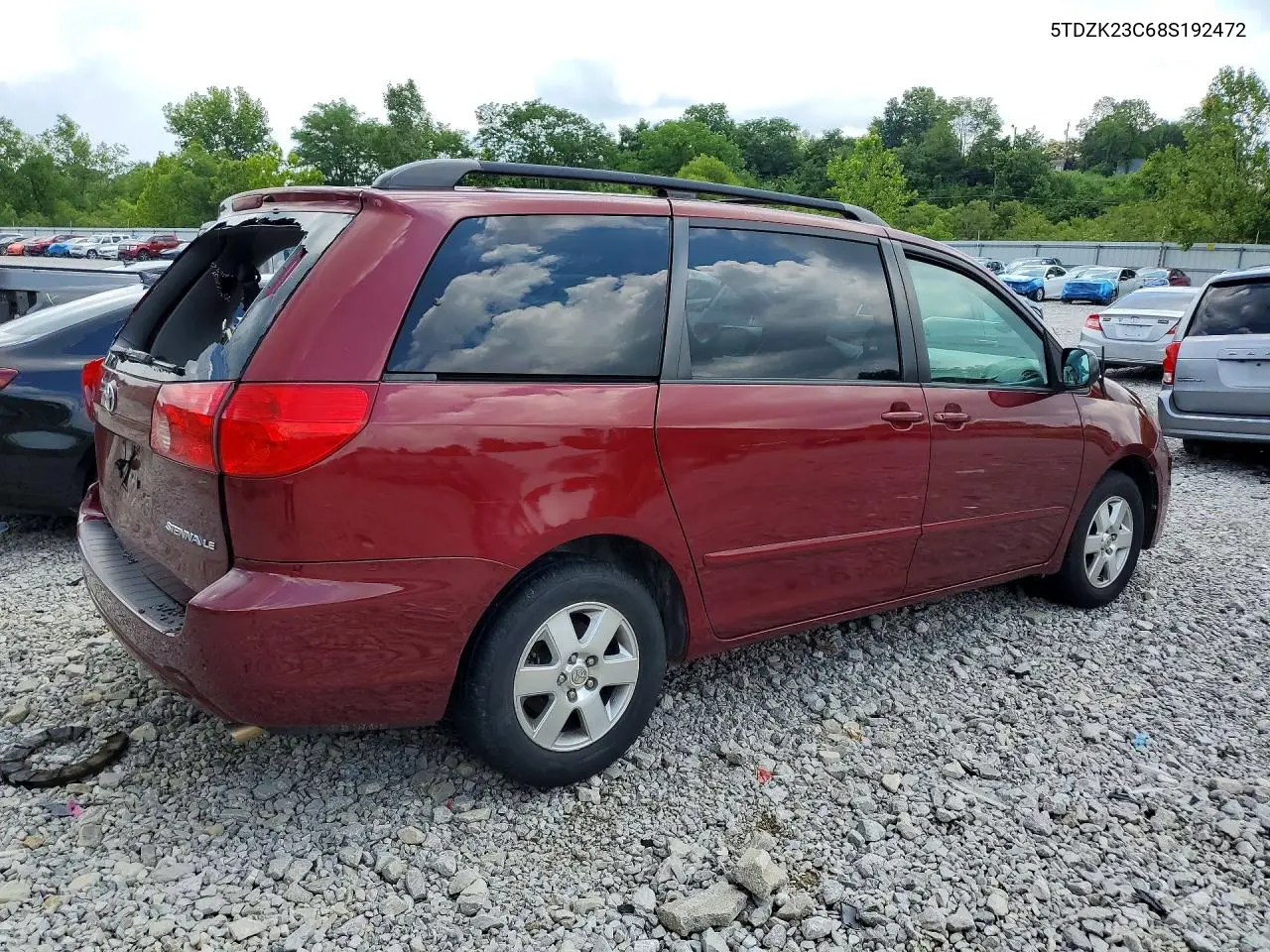 2008 Toyota Sienna Le 7-Passenger VIN: 5TDZK23C68S192472 Lot: 60317996