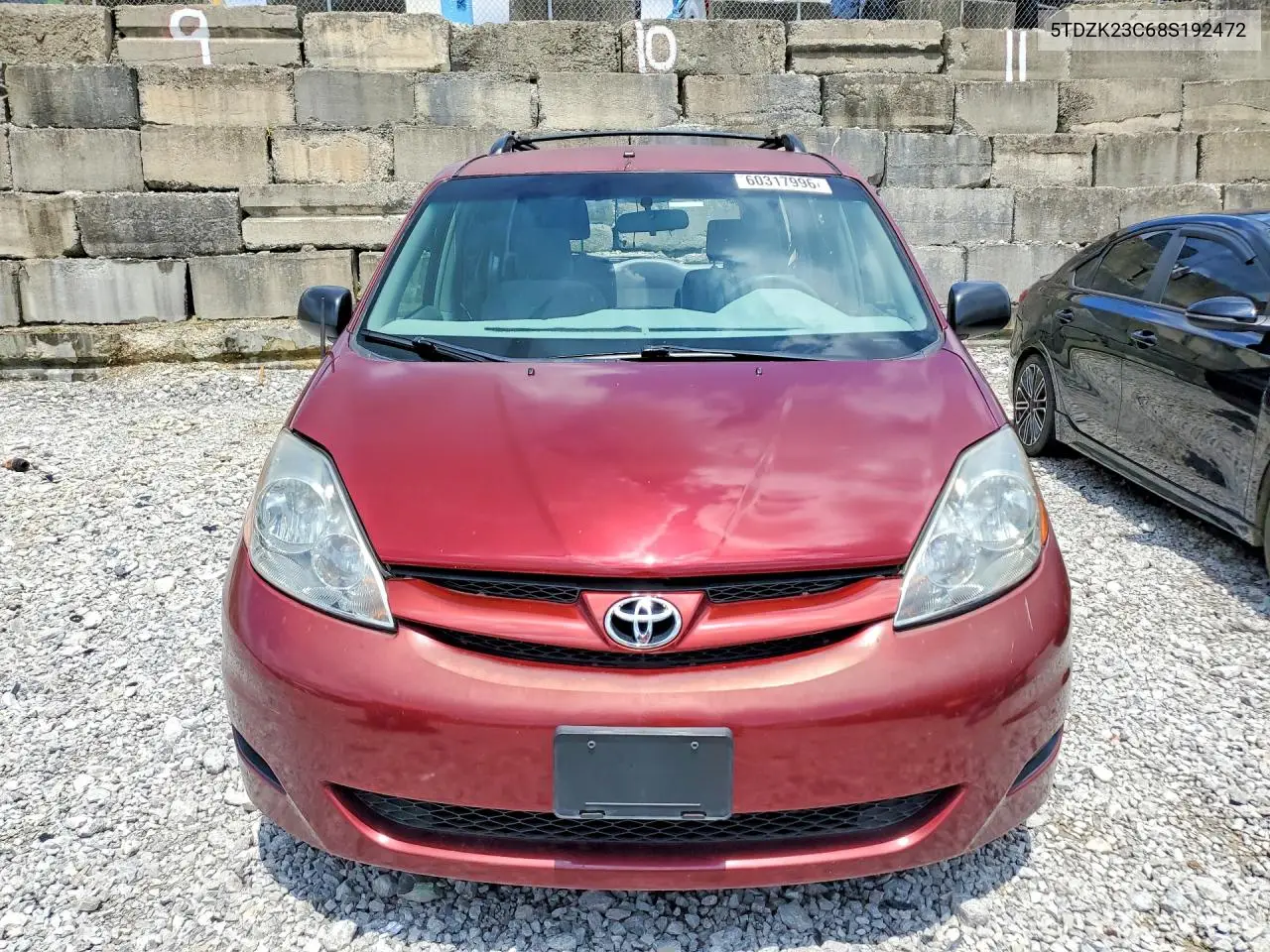2008 Toyota Sienna Le 7-Passenger VIN: 5TDZK23C68S192472 Lot: 60317996