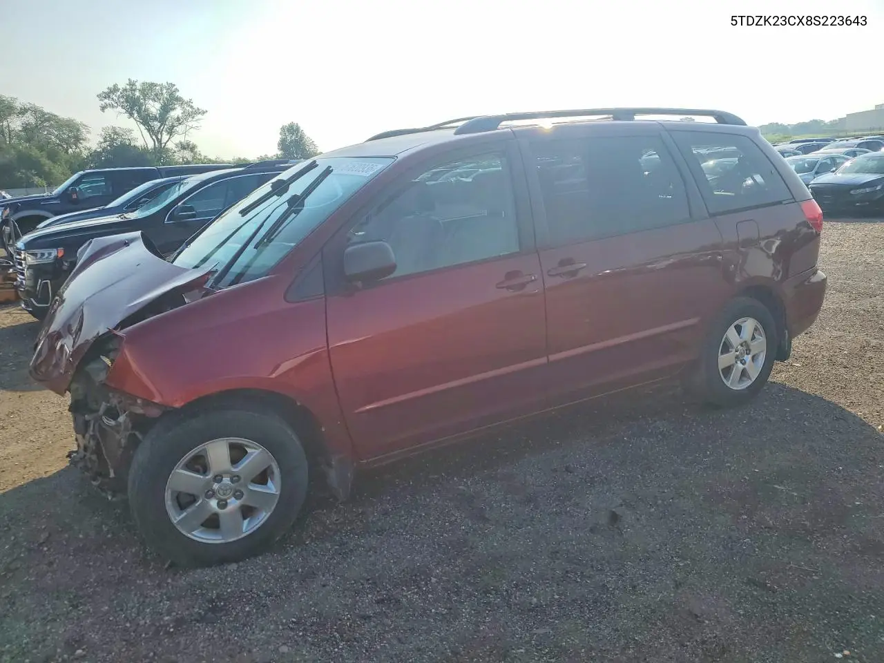 2008 Toyota Sienna Le 7-Passenger VIN: 5TDZK23CX8S223643 Lot: 61620936