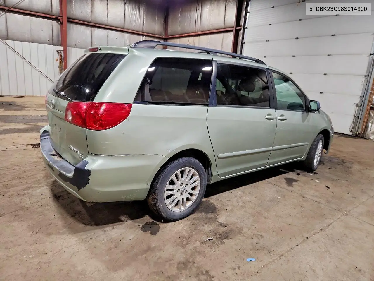 2008 Toyota Sienna Le VIN: 5TDBK23C98S014900 Lot: 62008536