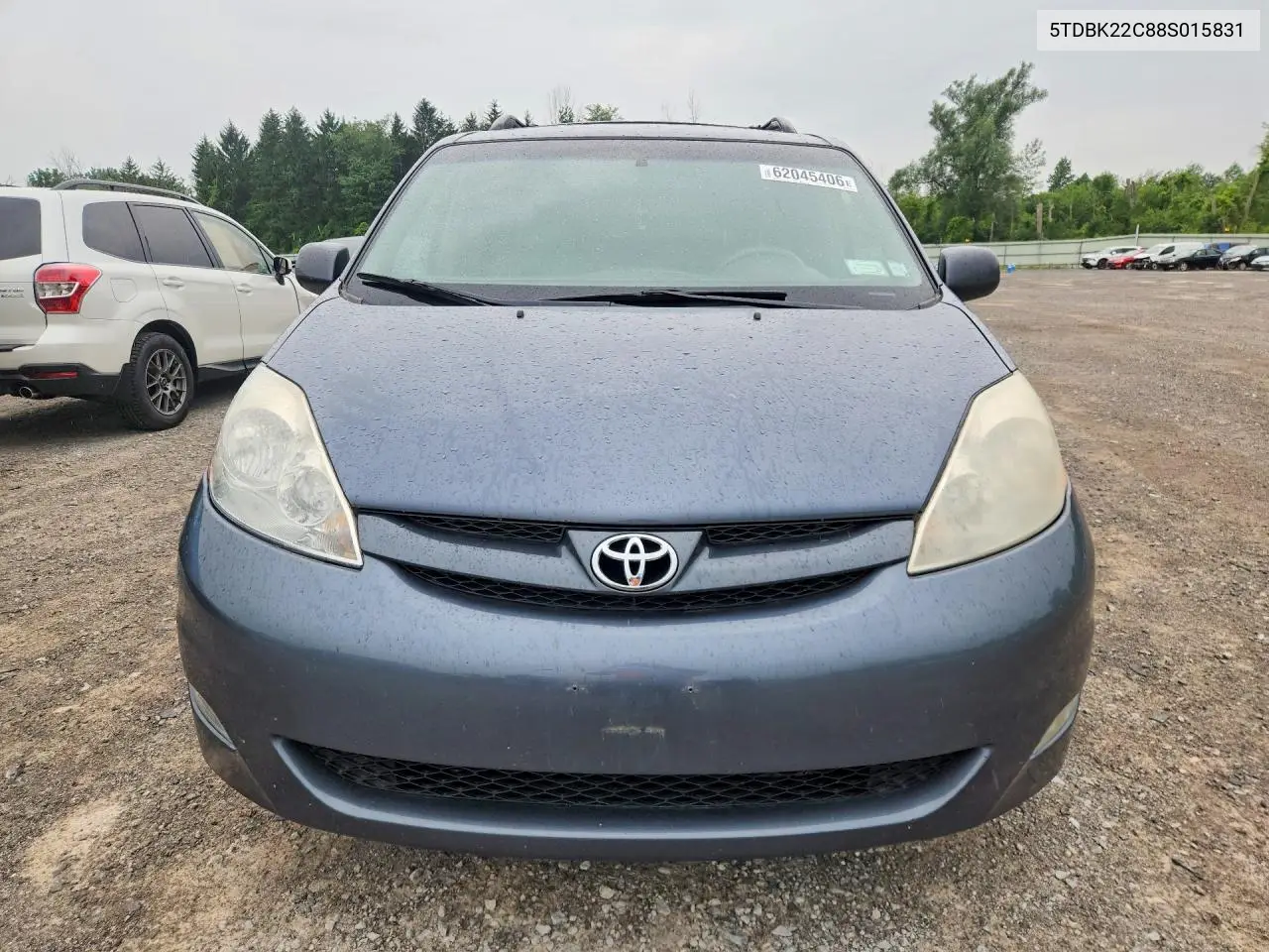 2008 Toyota Sienna Xle VIN: 5TDBK22C88S015831 Lot: 62045406