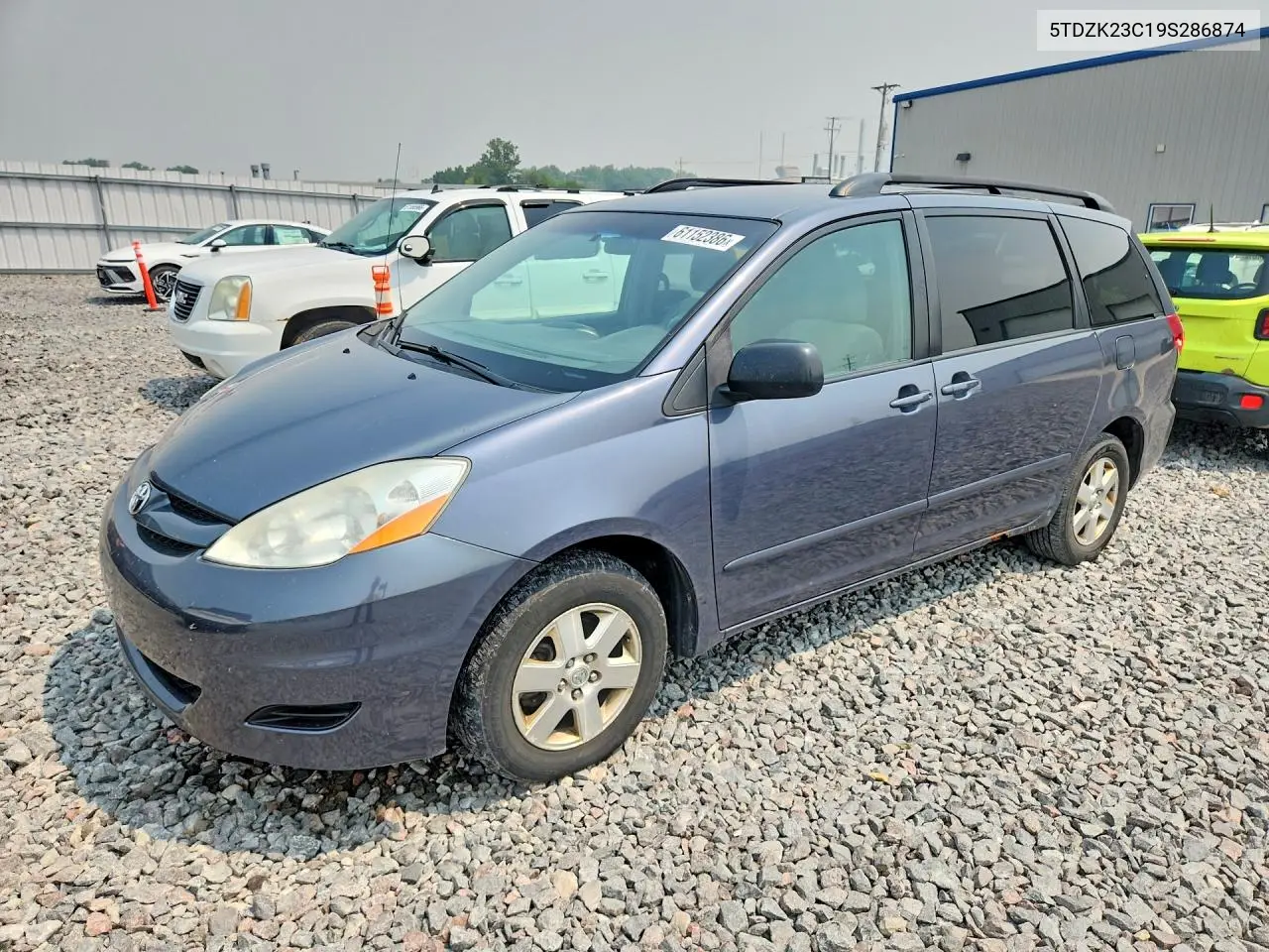 2009 Toyota Sienna Le 8-Passenger VIN: 5TDZK23C19S286874 Lot: 61152386