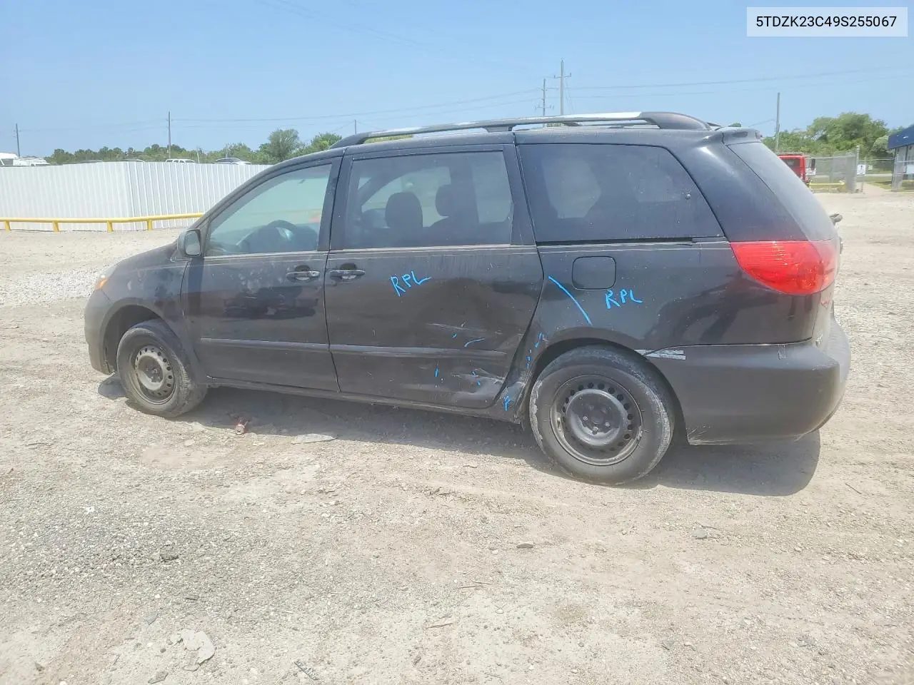 2009 Toyota Sienna Ce 8-Passenger VIN: 5TDZK23C49S255067 Lot: 61425446
