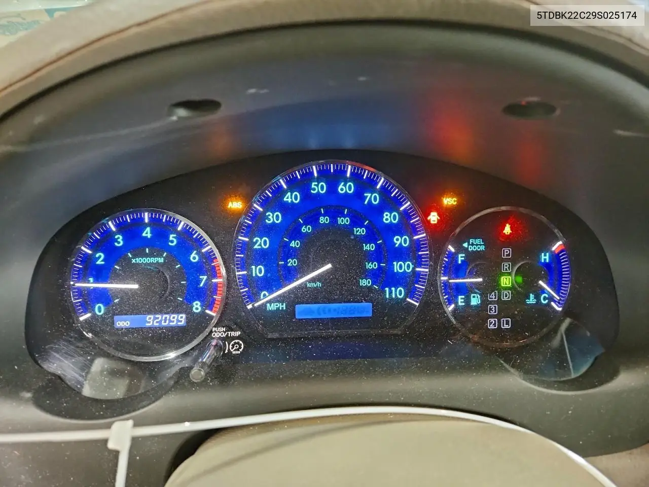 5TDBK22C29S025174 2009 Toyota Sienna Xle