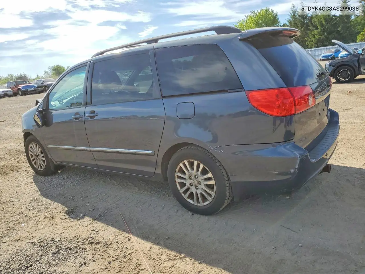 2010 Toyota Sienna Xle VIN: 5TDYK4CC3AS299038 Lot: 58307656