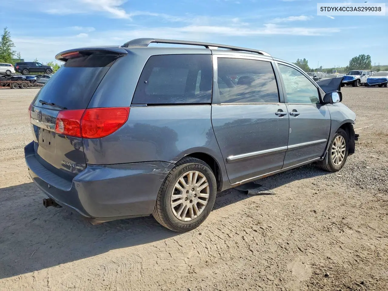 2010 Toyota Sienna Xle VIN: 5TDYK4CC3AS299038 Lot: 58307656