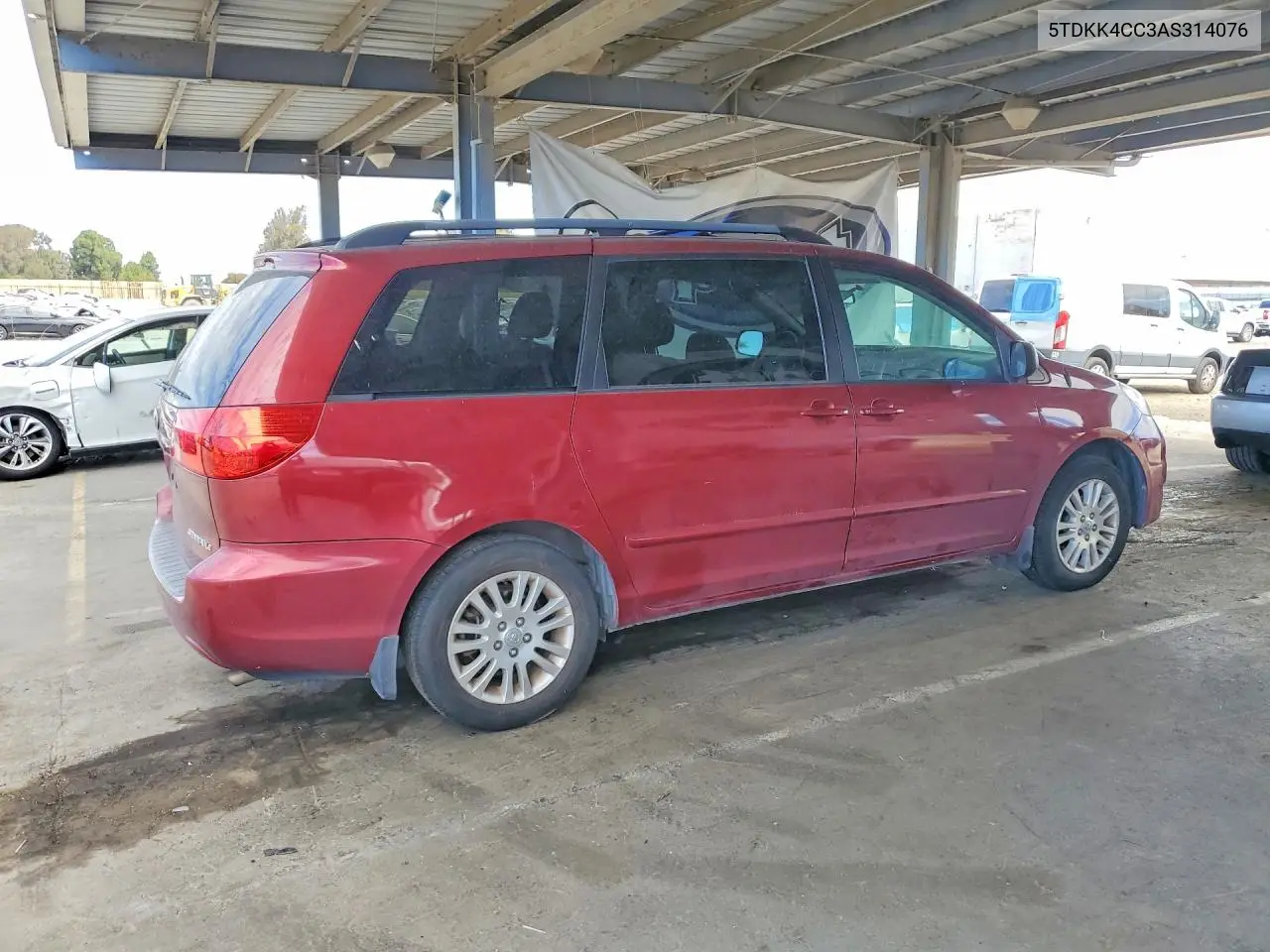 2010 Toyota Sienna Le 7-Passenger VIN: 5TDKK4CC3AS314076 Lot: 61086686