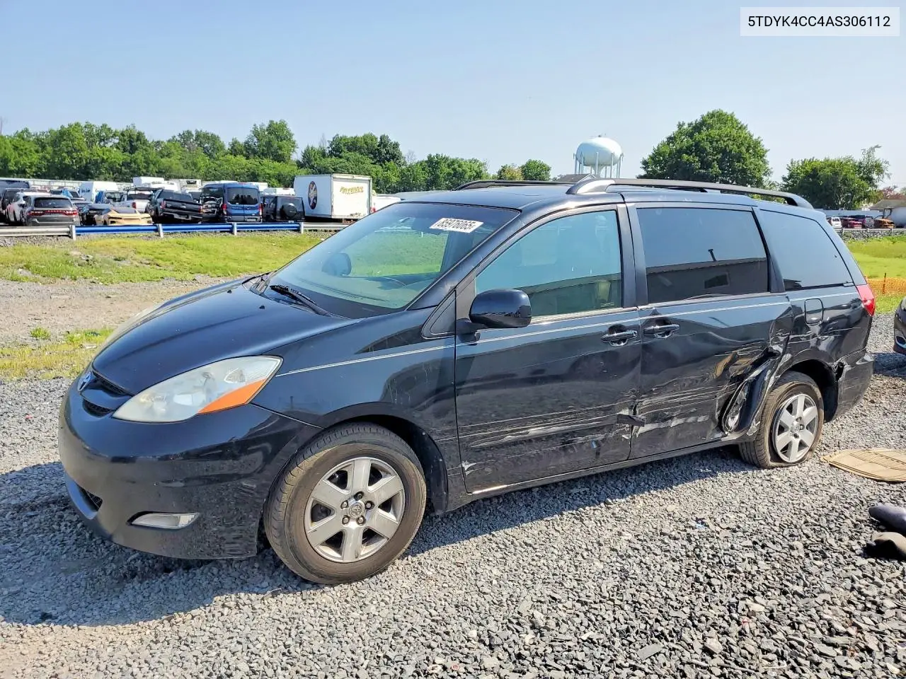 2010 Toyota Sienna Xle VIN: 5TDYK4CC4AS306112 Lot: 85976065