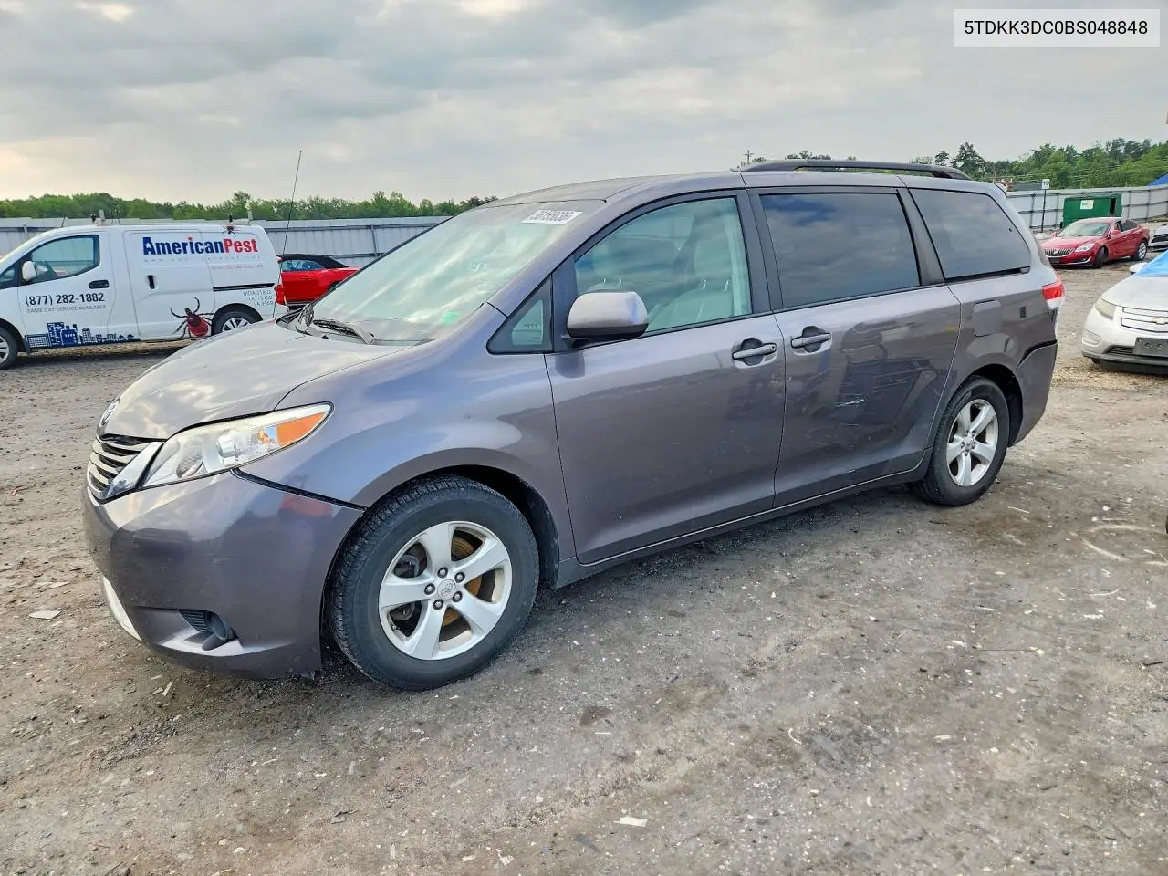 2011 Toyota Sienna Le VIN: 5TDKK3DC0BS048848 Lot: 56155836