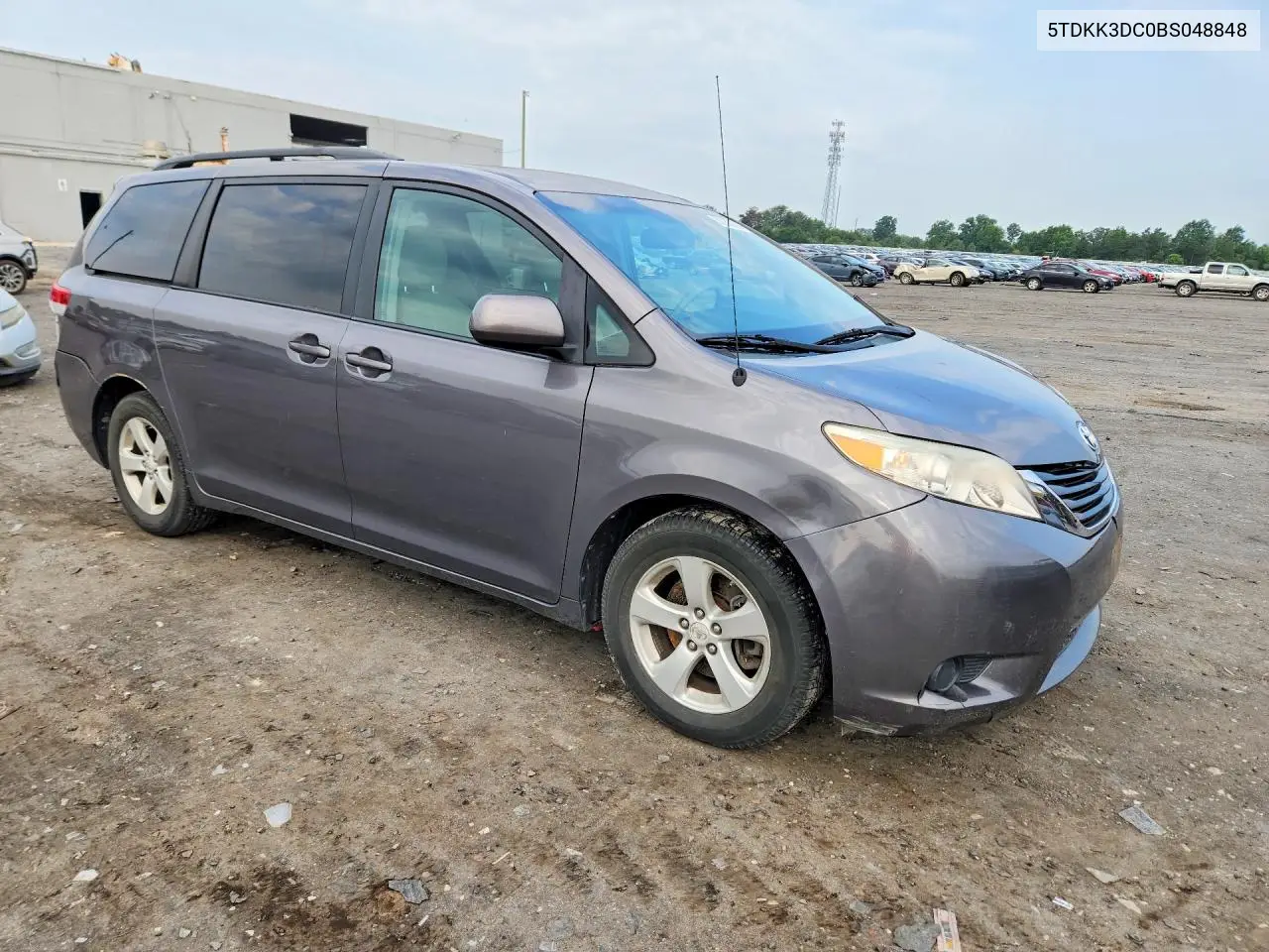 2011 Toyota Sienna Le VIN: 5TDKK3DC0BS048848 Lot: 56155836