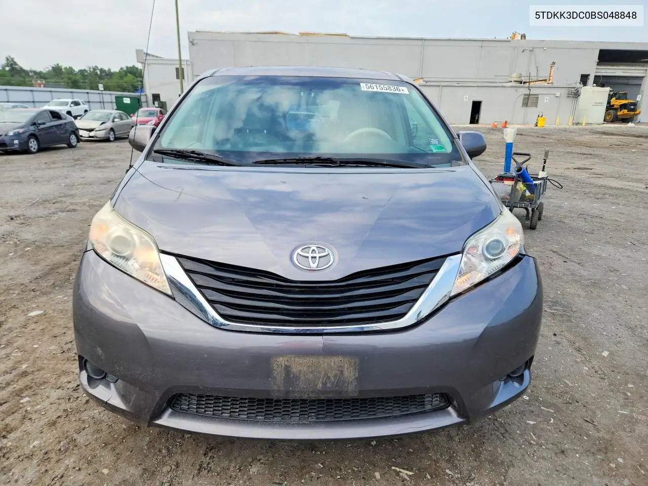 2011 Toyota Sienna Le VIN: 5TDKK3DC0BS048848 Lot: 56155836