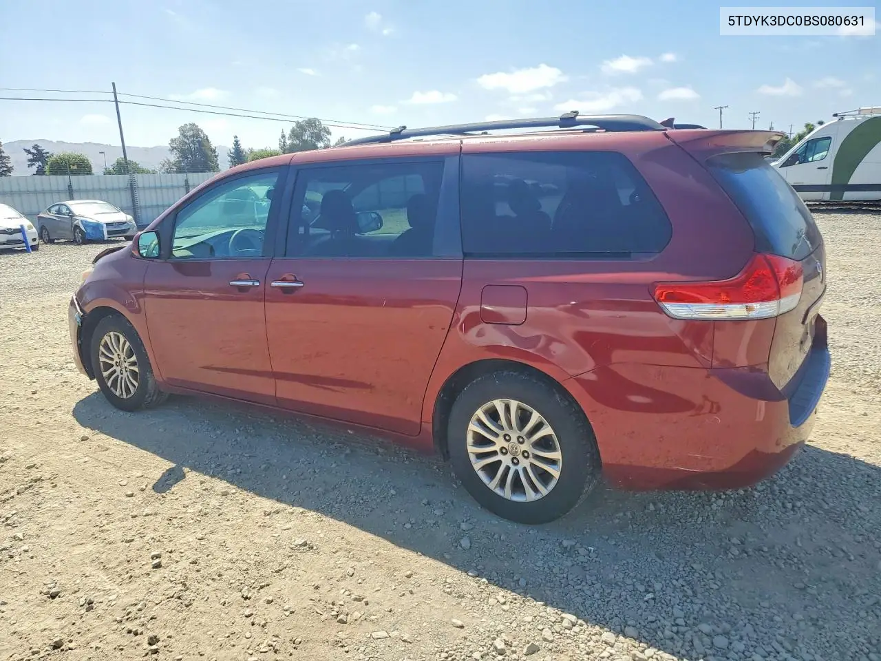 2011 Toyota Sienna Xle 8-Passenger VIN: 5TDYK3DC0BS080631 Lot: 57601136