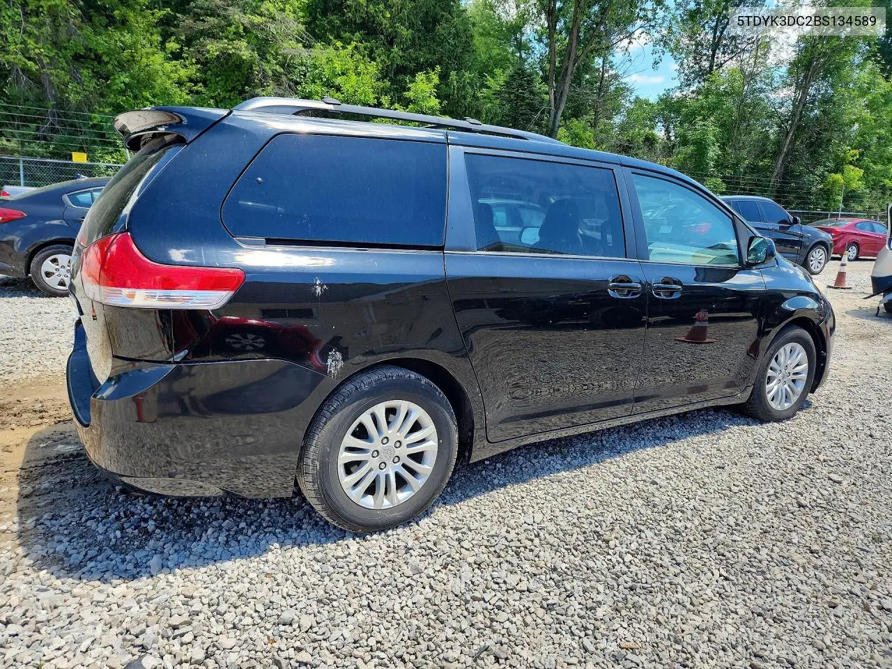 2011 Toyota Sienna Xle 8-Passenger VIN: 5TDYK3DC2BS134589 Lot: 58633886