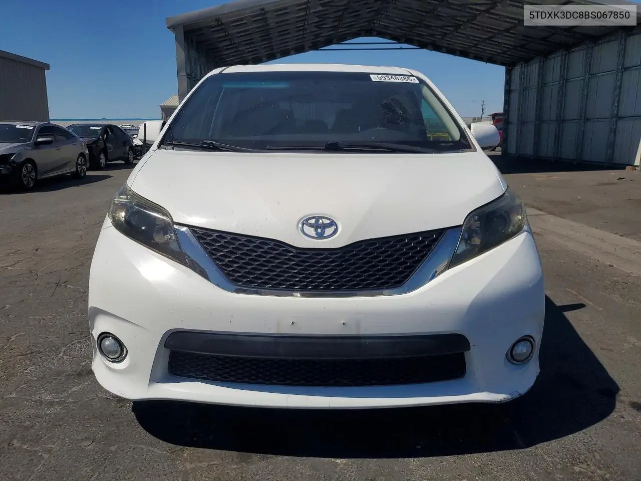 2011 Toyota Sienna Sport VIN: 5TDXK3DC8BS067850 Lot: 59348386