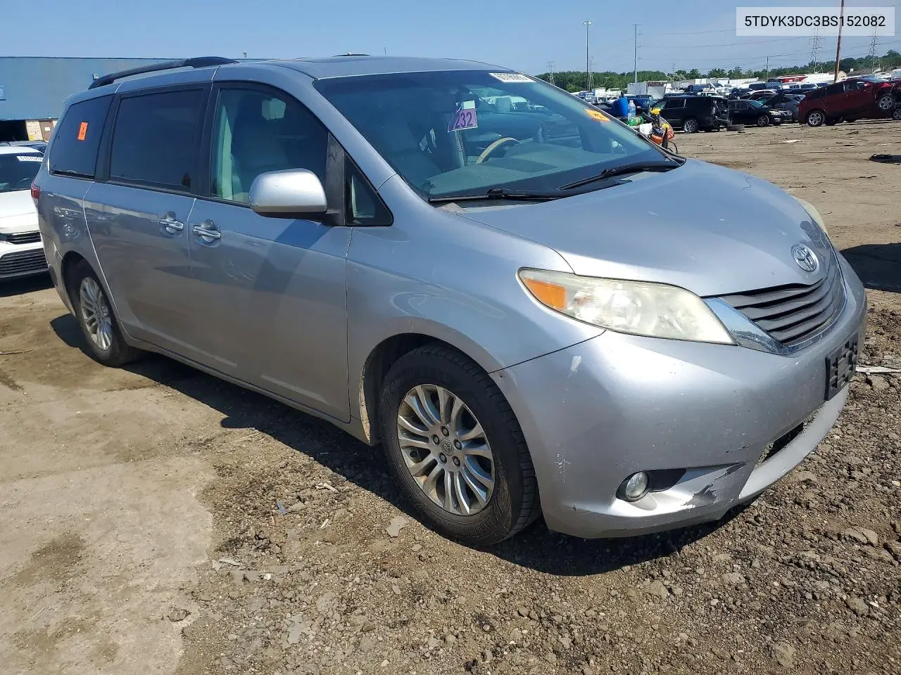 2011 Toyota Sienna Xle 8-Passenger VIN: 5TDYK3DC3BS152082 Lot: 60796886