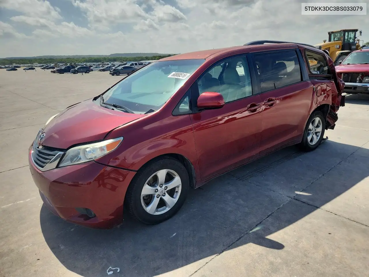 2011 Toyota Sienna Le VIN: 5TDKK3DC3BS033079 Lot: 60888516