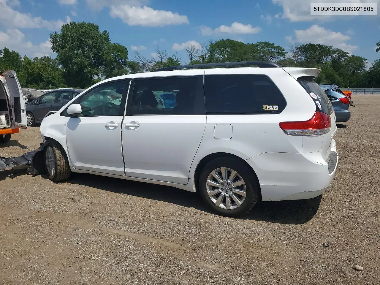 2011 Toyota Sienna Xle 7-Passenger VIN: 5TDDK3DC0BS021805 Lot: 61209466
