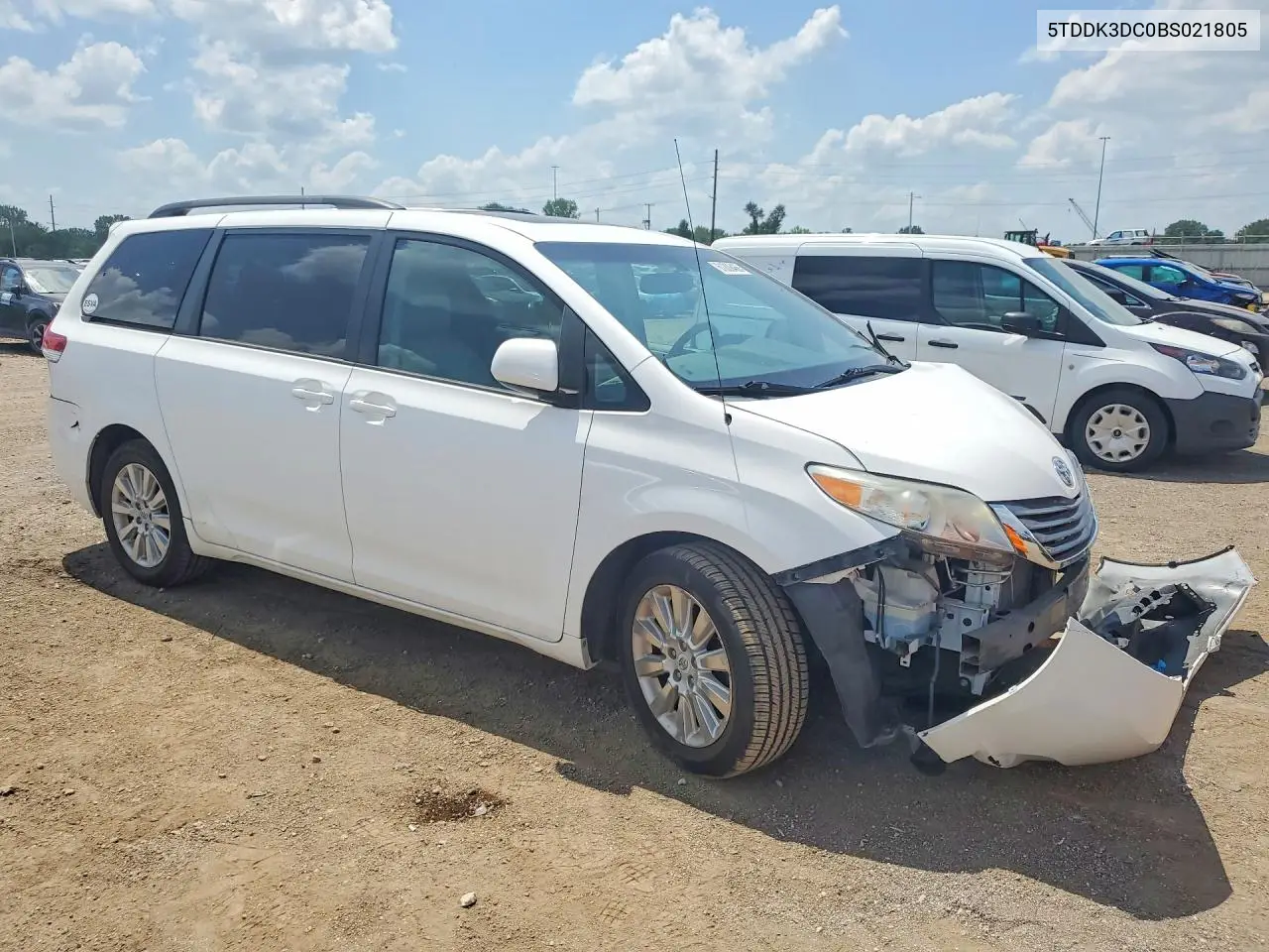 2011 Toyota Sienna Xle 7-Passenger VIN: 5TDDK3DC0BS021805 Lot: 61209466