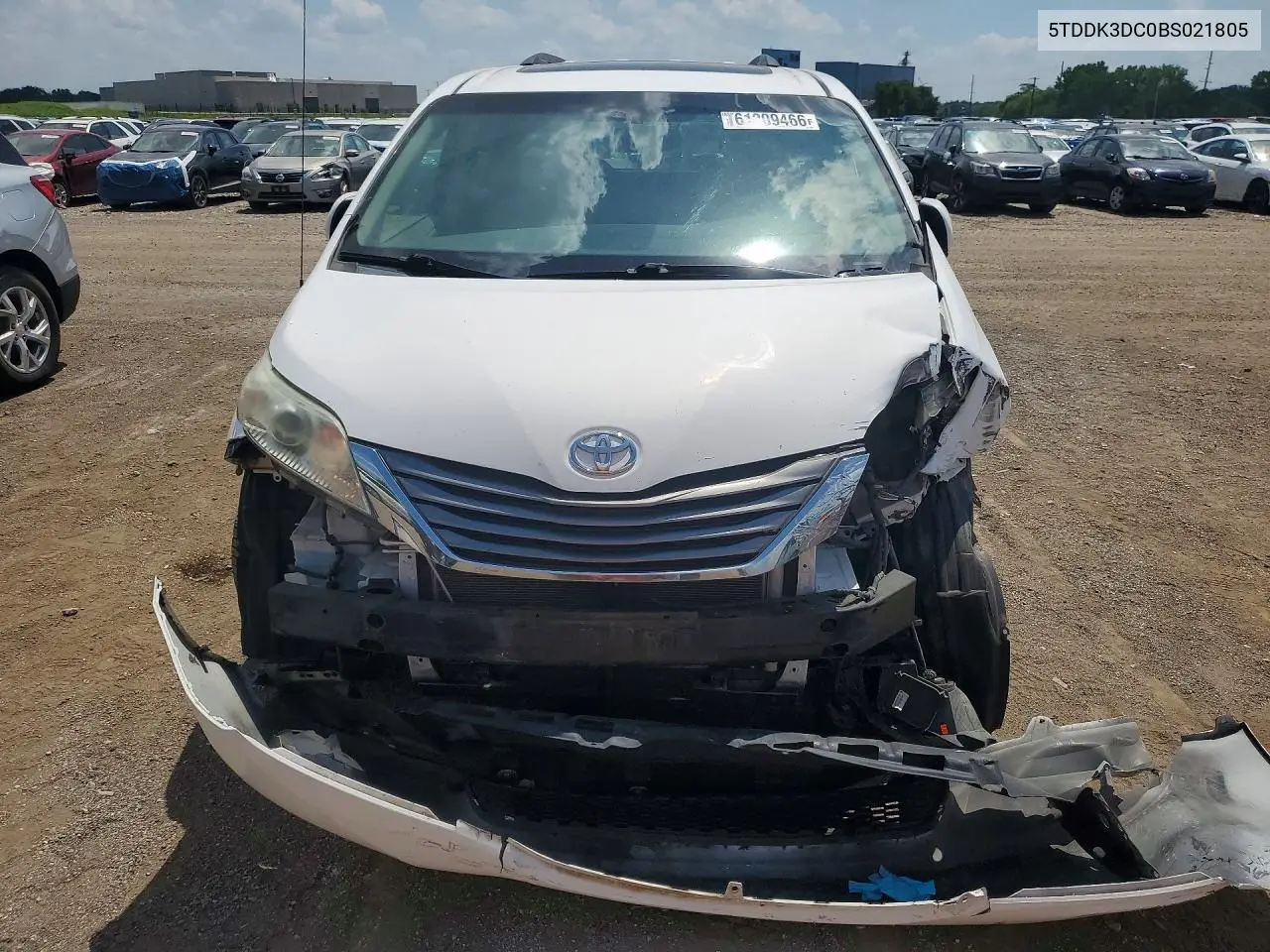 2011 Toyota Sienna Xle 7-Passenger VIN: 5TDDK3DC0BS021805 Lot: 61209466