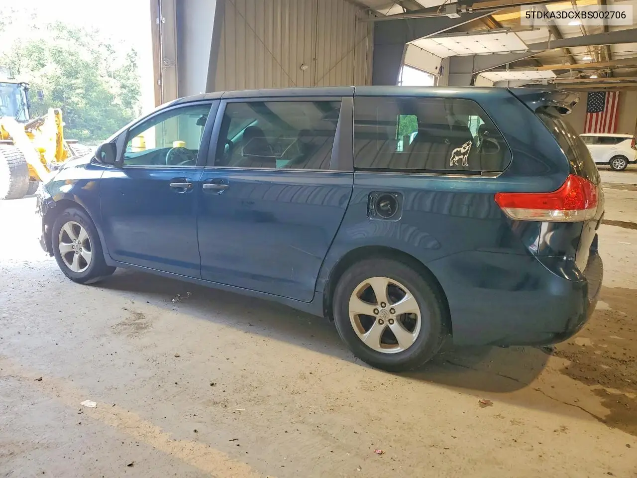 2011 Toyota Sienna Base 7-Passenger VIN: 5TDKA3DCXBS002706 Lot: 61445156