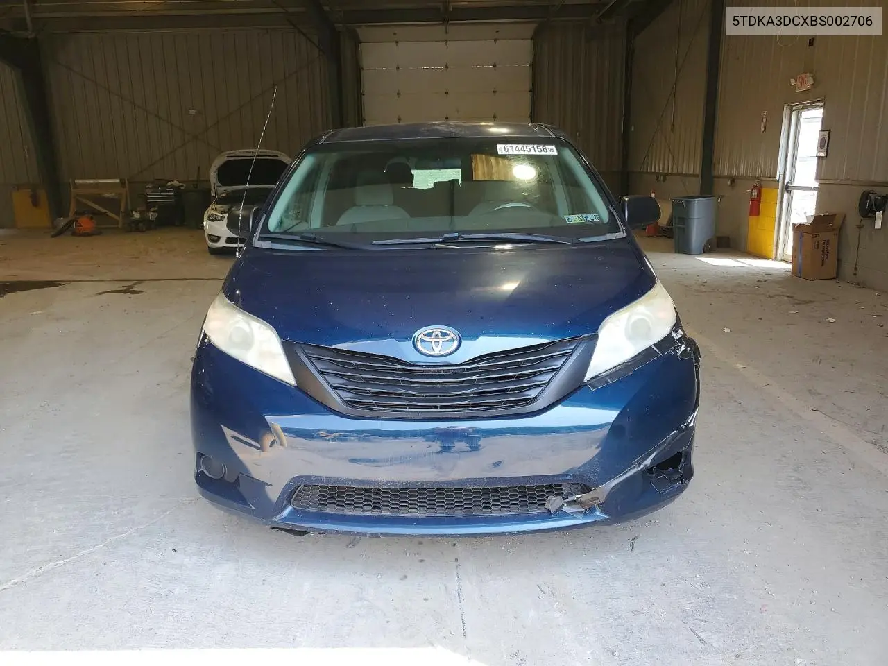 2011 Toyota Sienna Base 7-Passenger VIN: 5TDKA3DCXBS002706 Lot: 61445156