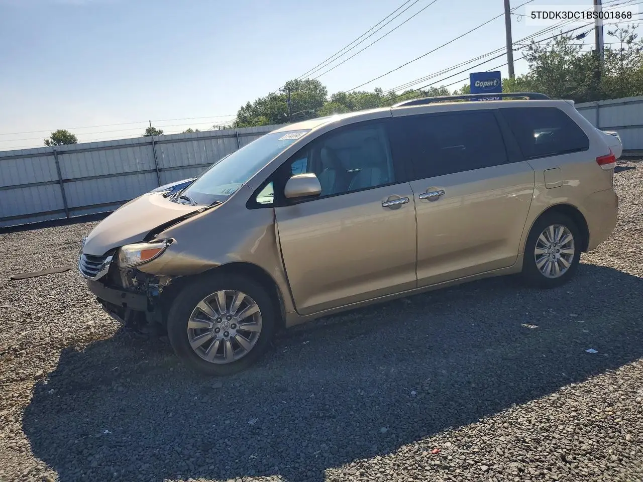 2011 Toyota Sienna Xle 7-Passenger VIN: 5TDDK3DC1BS001868 Lot: 61743596