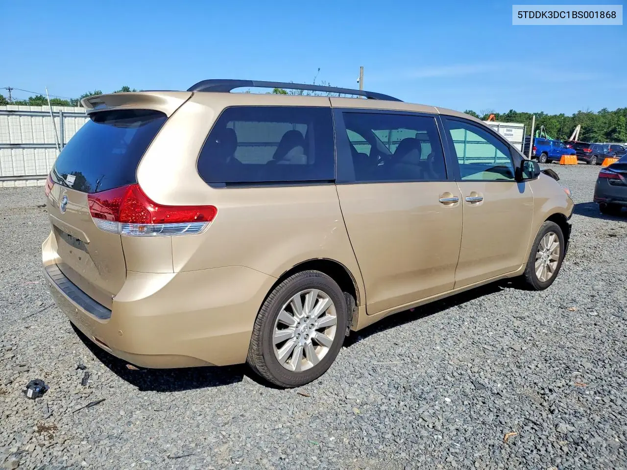 2011 Toyota Sienna Xle 7-Passenger VIN: 5TDDK3DC1BS001868 Lot: 61743596