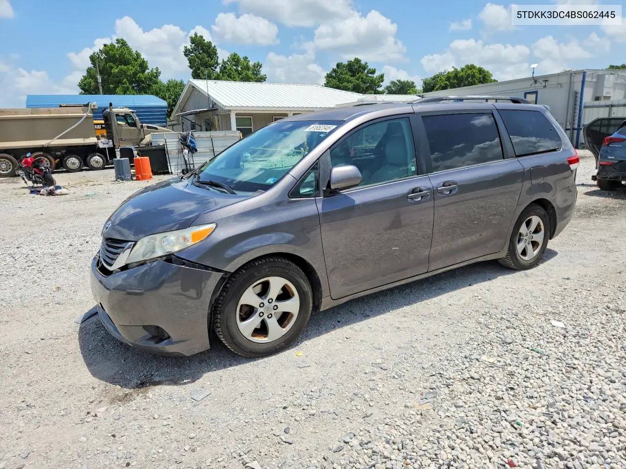 2011 Toyota Sienna Le VIN: 5TDKK3DC4BS062445 Lot: 61852346