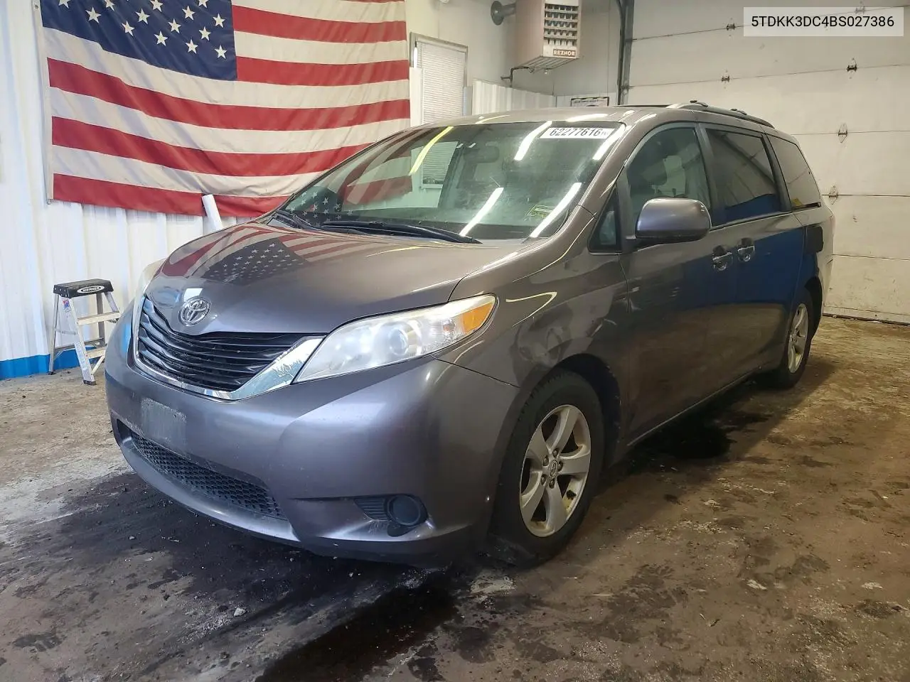 2011 Toyota Sienna Le VIN: 5TDKK3DC4BS027386 Lot: 62277616