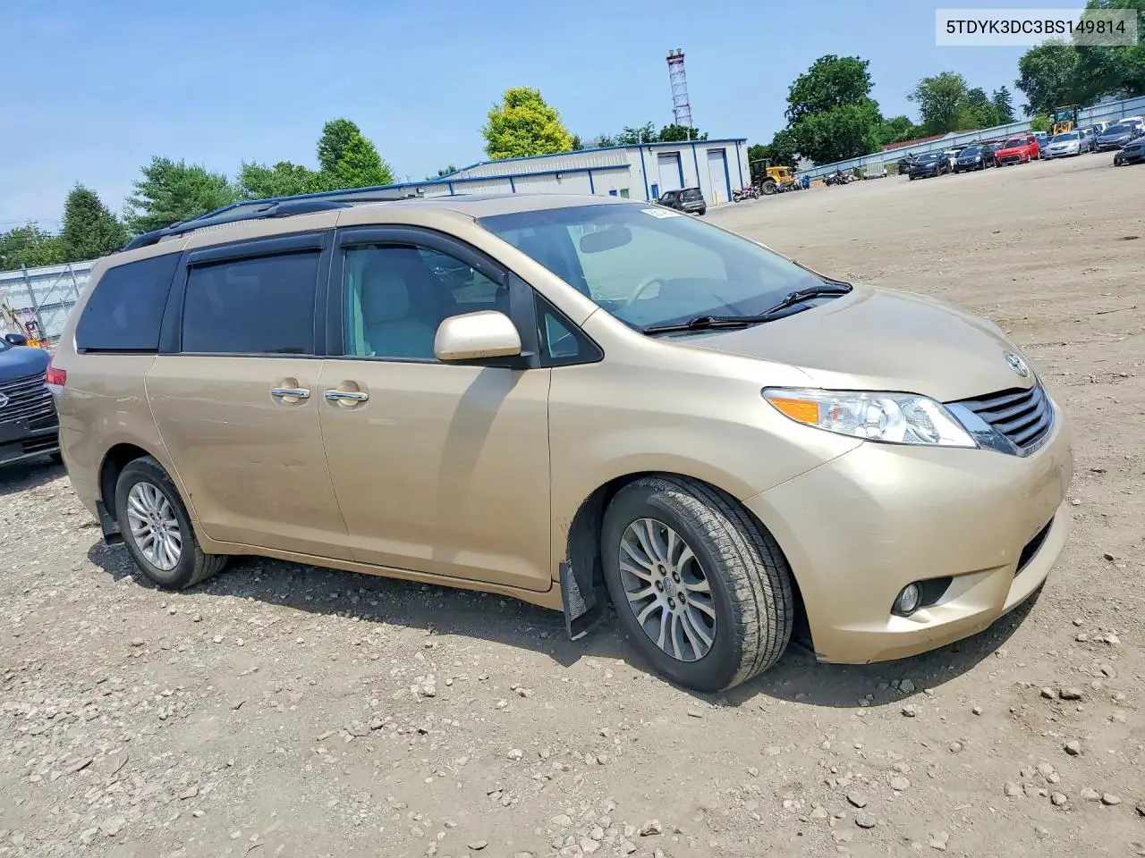 2011 Toyota Sienna Xle 8-Passenger VIN: 5TDYK3DC3BS149814 Lot: 85614365