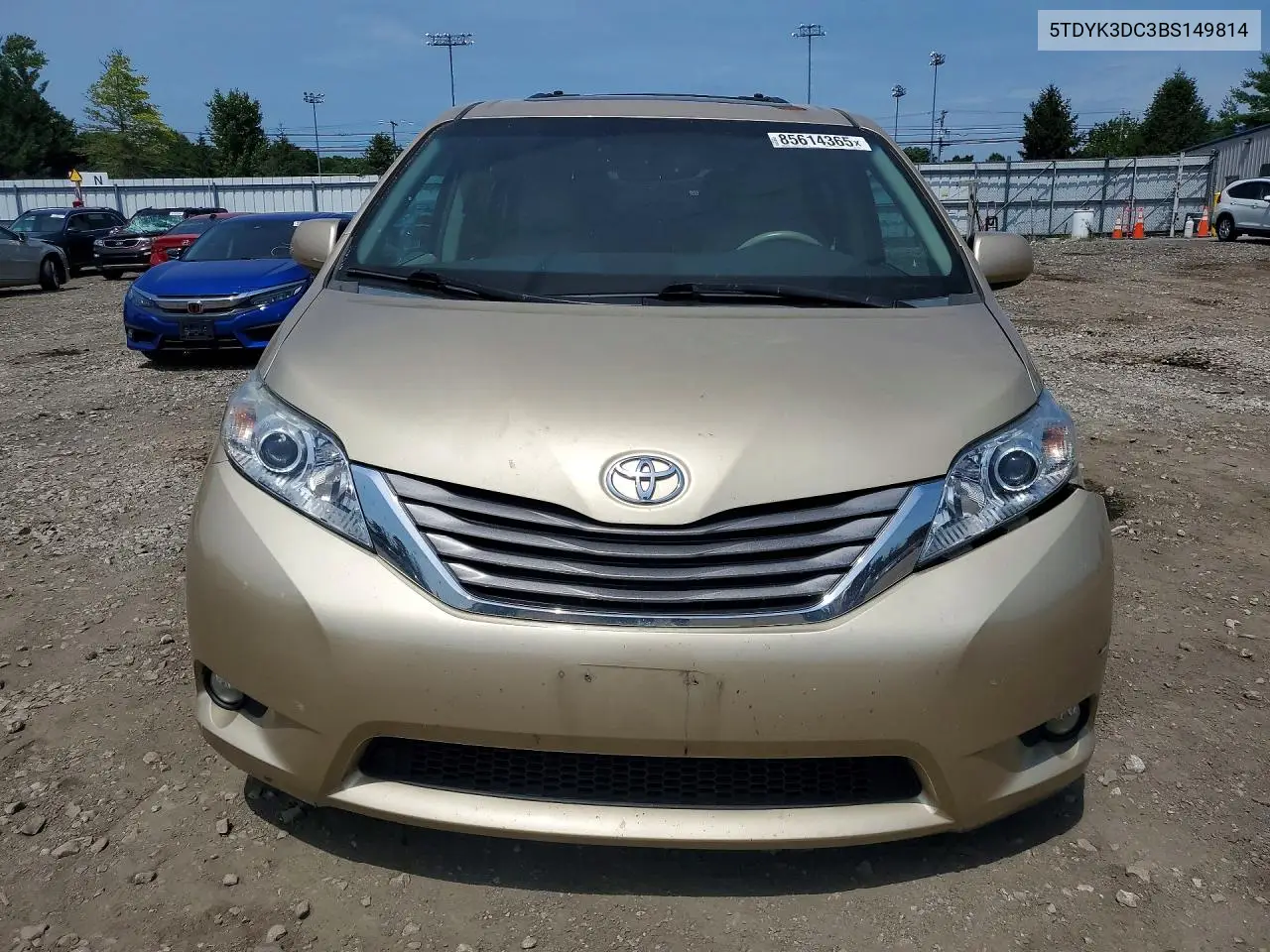 2011 Toyota Sienna Xle 8-Passenger VIN: 5TDYK3DC3BS149814 Lot: 85614365