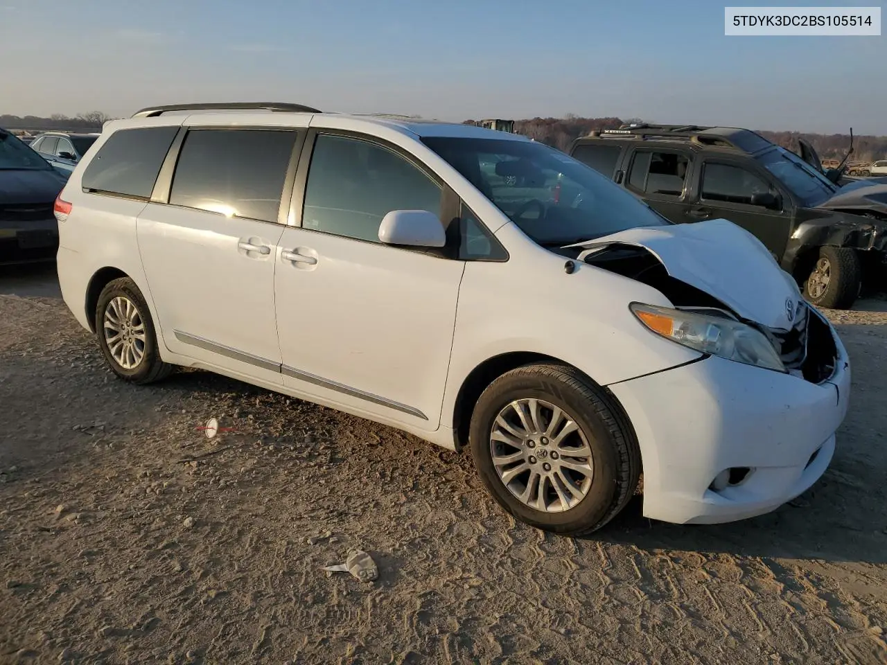 5TDYK3DC2BS105514 2011 Toyota Sienna Xle