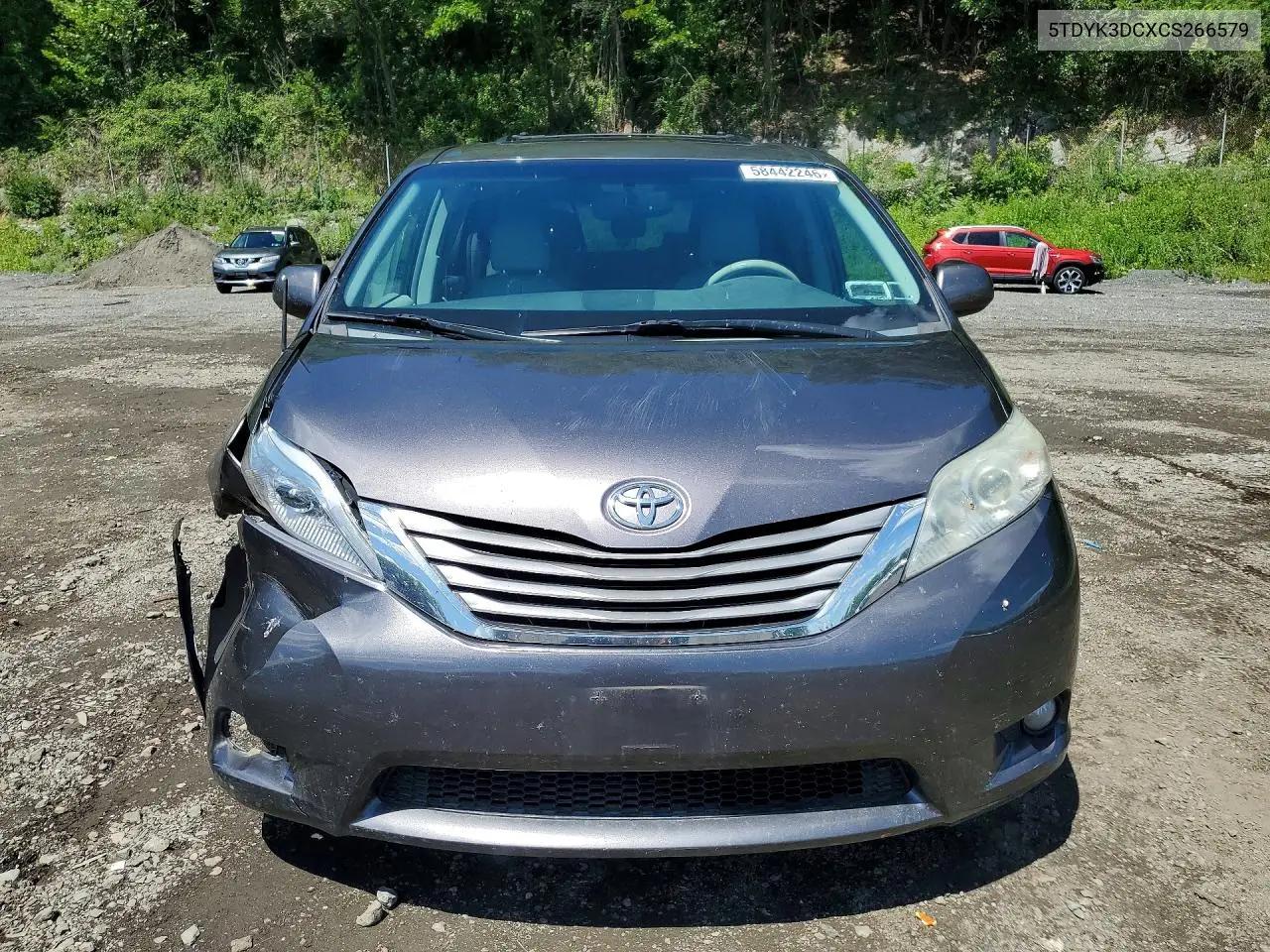 2012 Toyota Sienna Xle 8-Passenger VIN: 5TDYK3DCXCS266579 Lot: 58442246