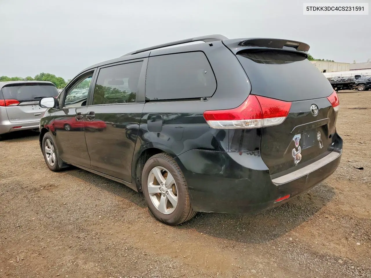 2012 Toyota Sienna Le VIN: 5TDKK3DC4CS231591 Lot: 59596856
