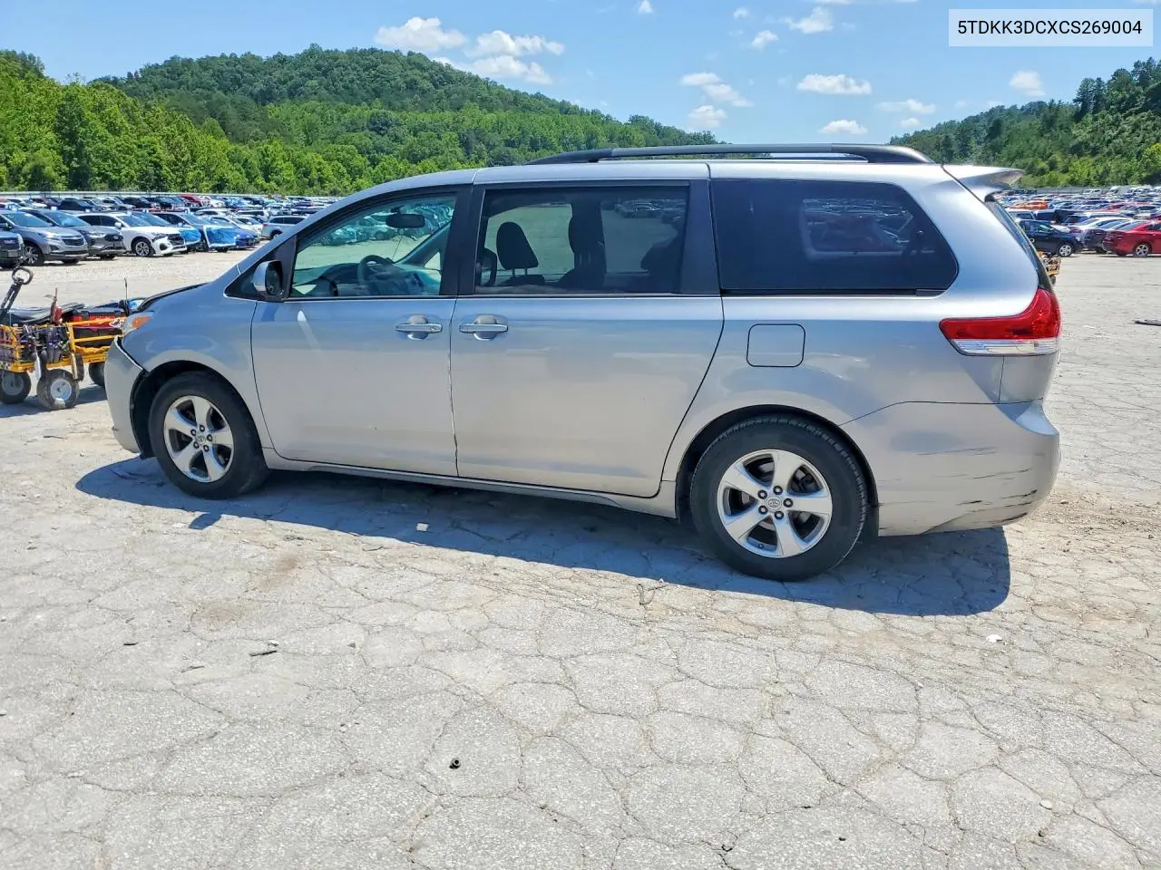 2012 Toyota Sienna Le VIN: 5TDKK3DCXCS269004 Lot: 61043666