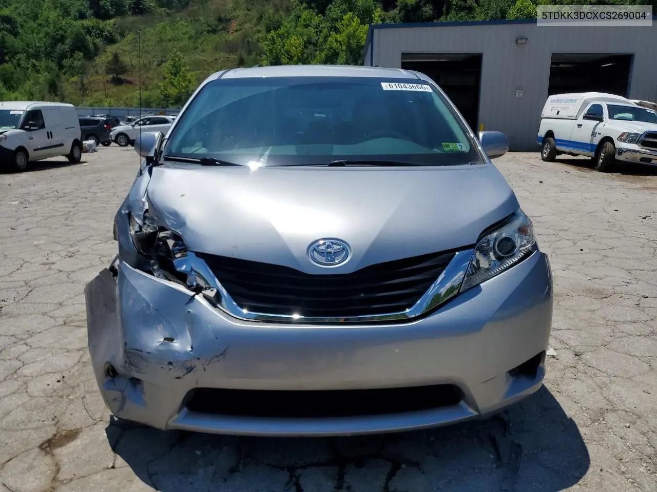 2012 Toyota Sienna Le VIN: 5TDKK3DCXCS269004 Lot: 61043666