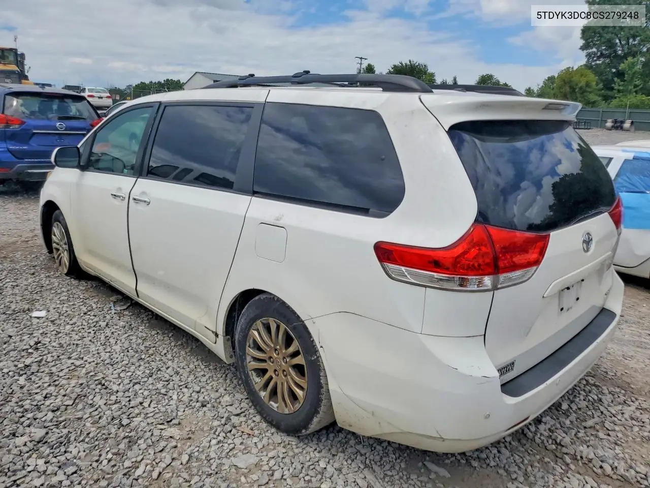 2012 Toyota Sienna Xle 8-Passenger VIN: 5TDYK3DC8CS279248 Lot: 61238166