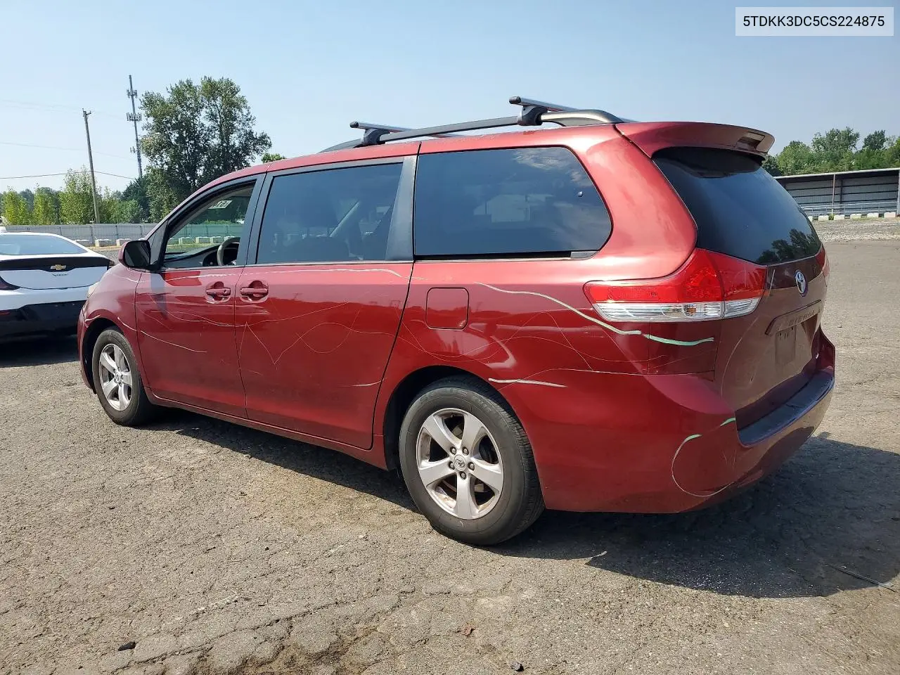 2012 Toyota Sienna Le VIN: 5TDKK3DC5CS224875 Lot: 61470906