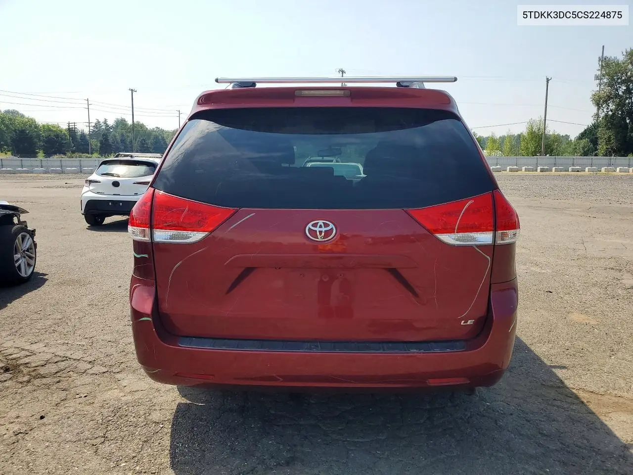 2012 Toyota Sienna Le VIN: 5TDKK3DC5CS224875 Lot: 61470906