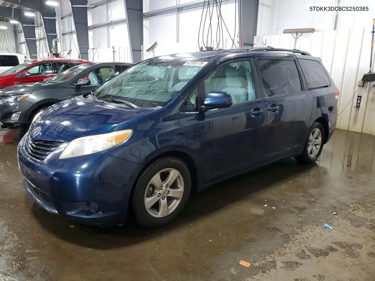 2012 Toyota Sienna Le VIN: 5TDKK3DC8CS250385 Lot: 62205176