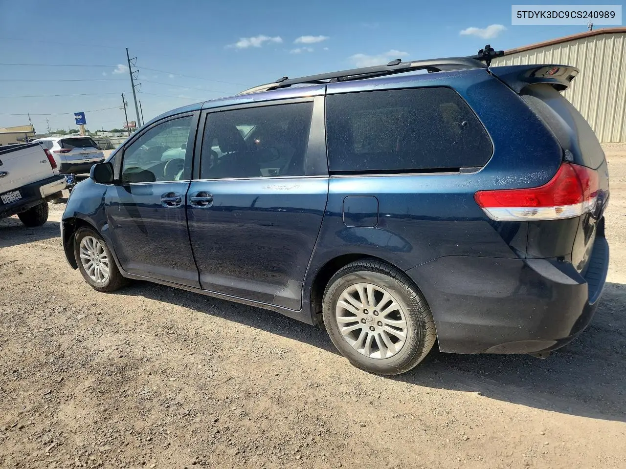 2012 Toyota Sienna Xle 8-Passenger VIN: 5TDYK3DC9CS240989 Lot: 85995625
