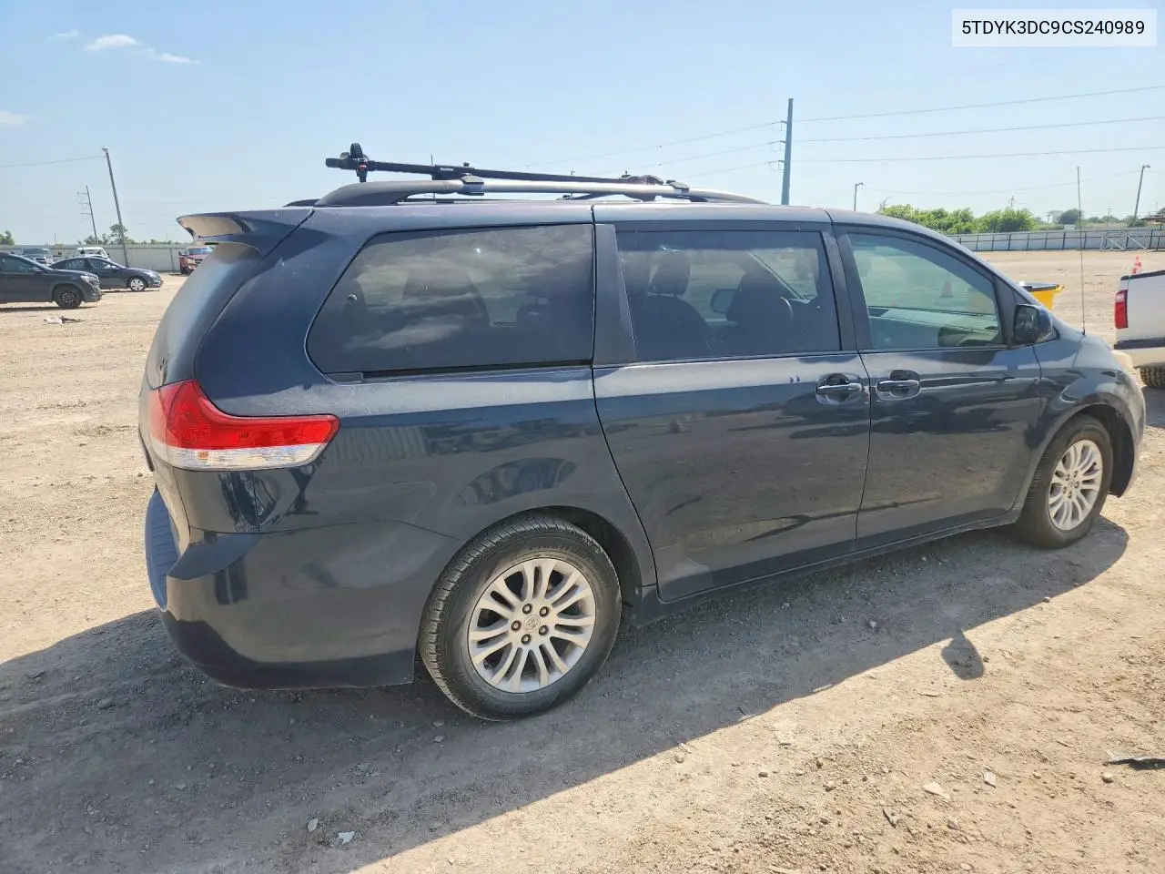 2012 Toyota Sienna Xle 8-Passenger VIN: 5TDYK3DC9CS240989 Lot: 85995625