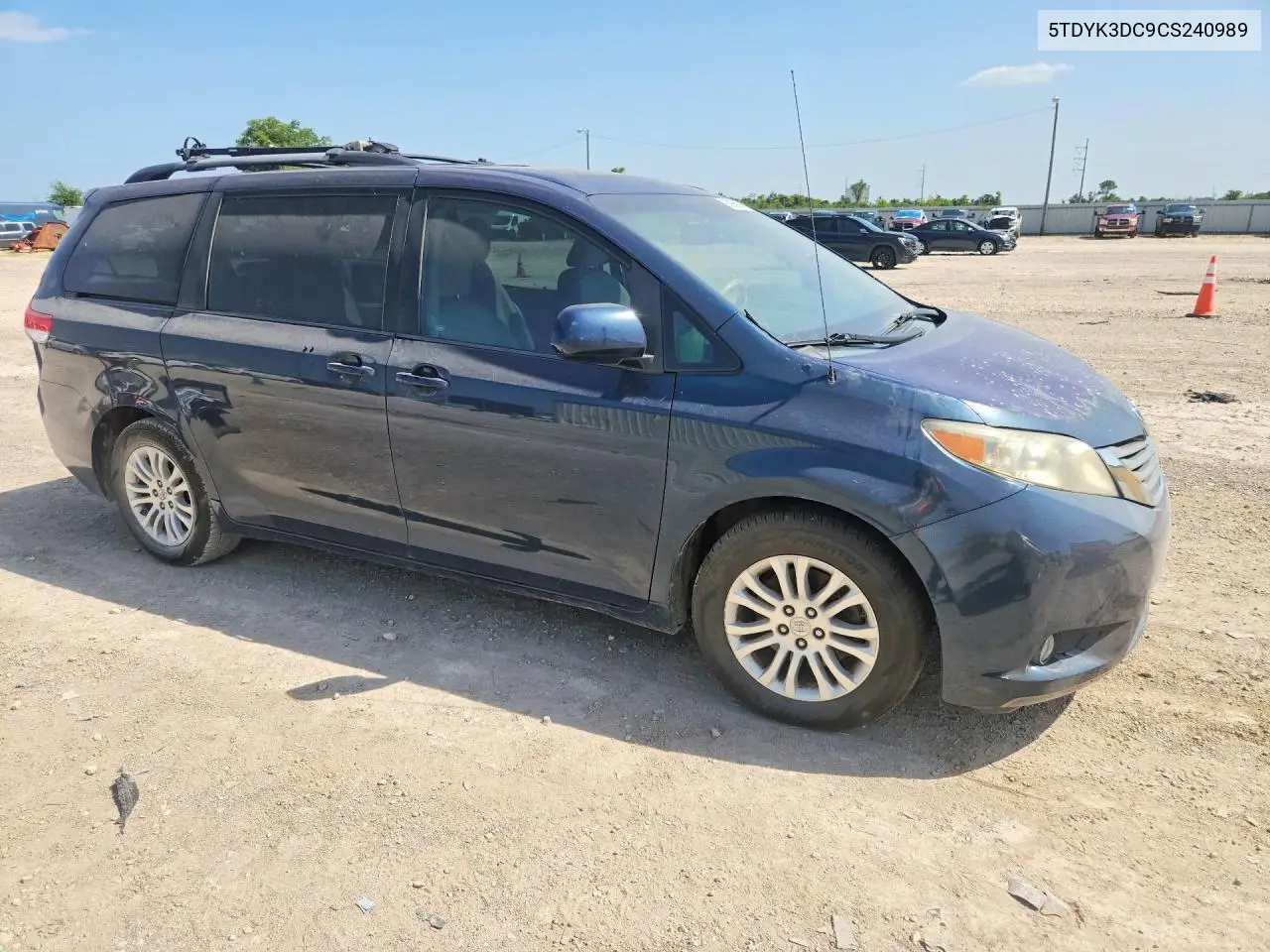 2012 Toyota Sienna Xle 8-Passenger VIN: 5TDYK3DC9CS240989 Lot: 85995625