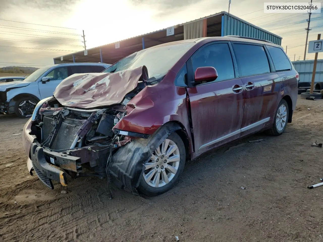 5TDYK3DC1CS204066 2012 Toyota Sienna Xle