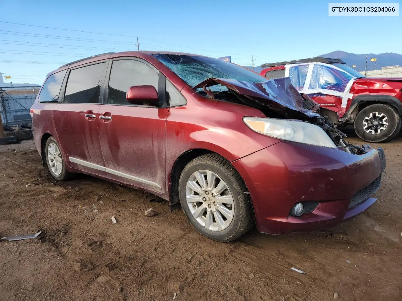 5TDYK3DC1CS204066 2012 Toyota Sienna Xle