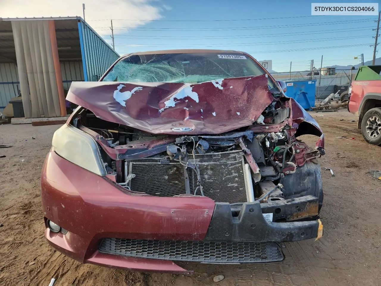 5TDYK3DC1CS204066 2012 Toyota Sienna Xle